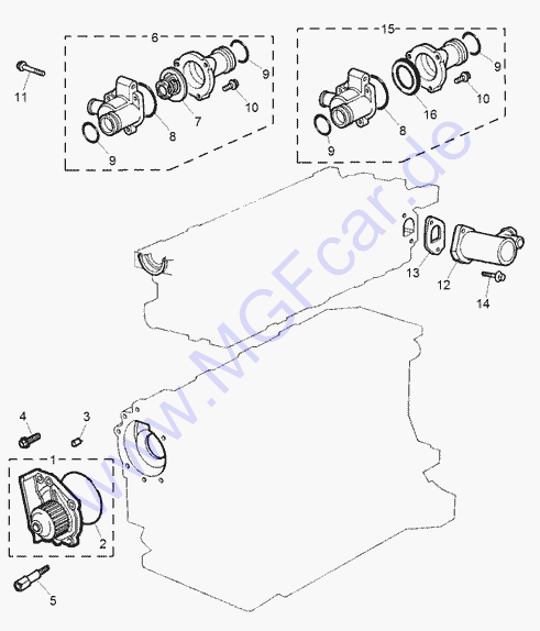 waterpump thermostat