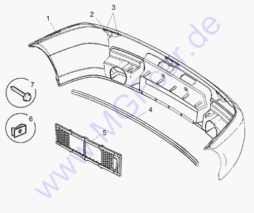 Mgf spare parts top
