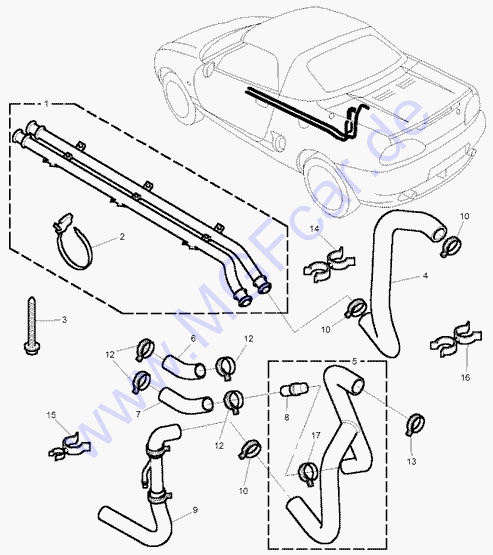 coolant pipes